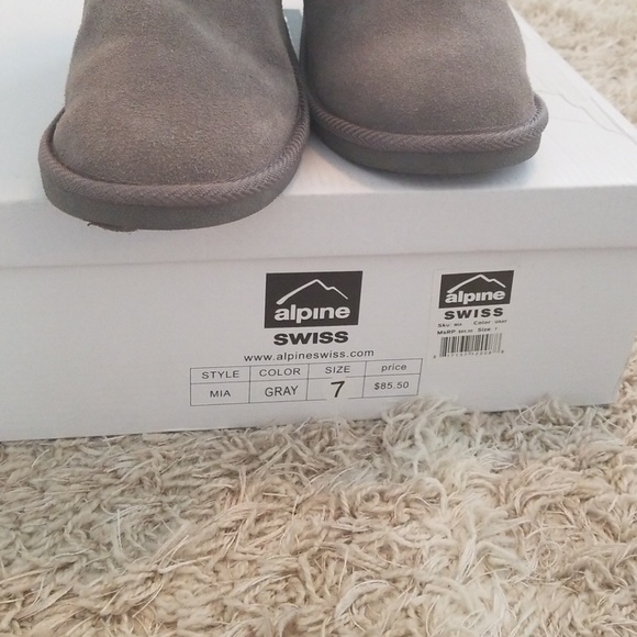 Suede Ugg-Style Boots - Picture 6 of 6